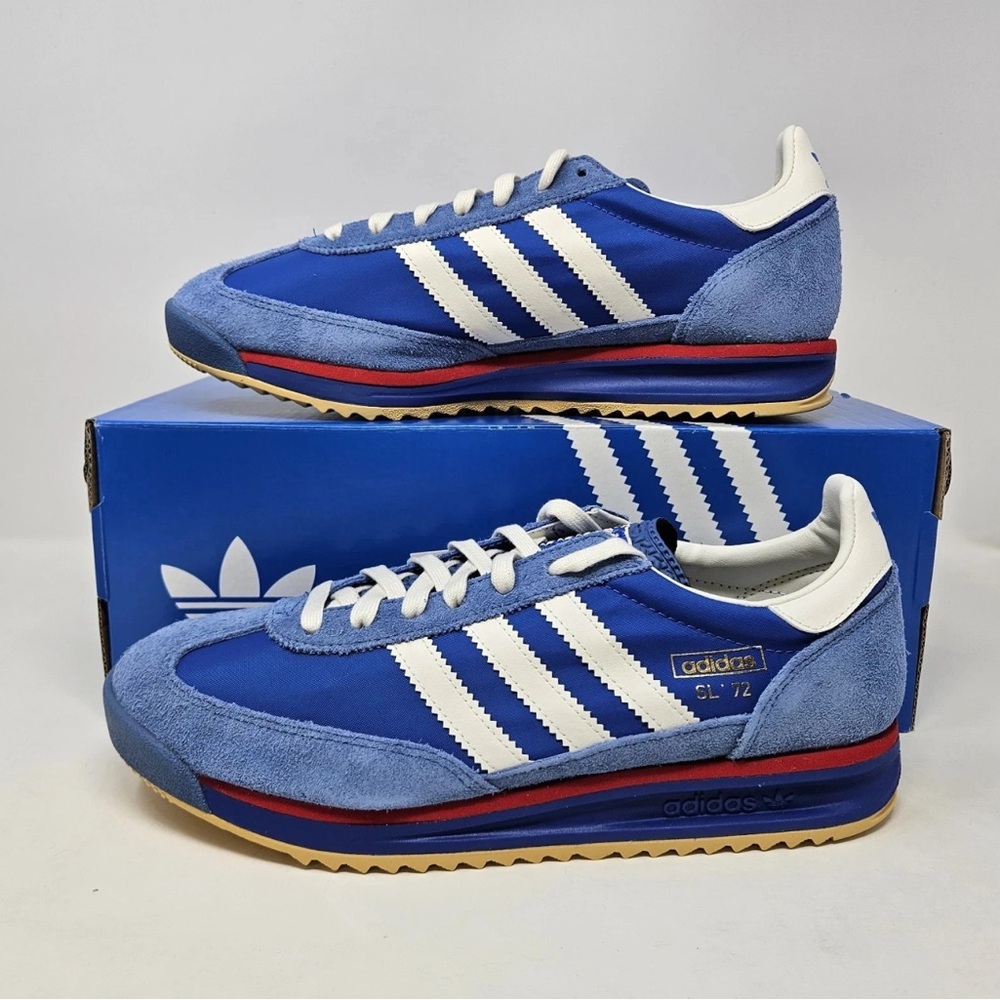 adidas Originals SL 72 RS Blue Scarlet NEW Sneakers Shoes IG2132 / Men’s Sz 7